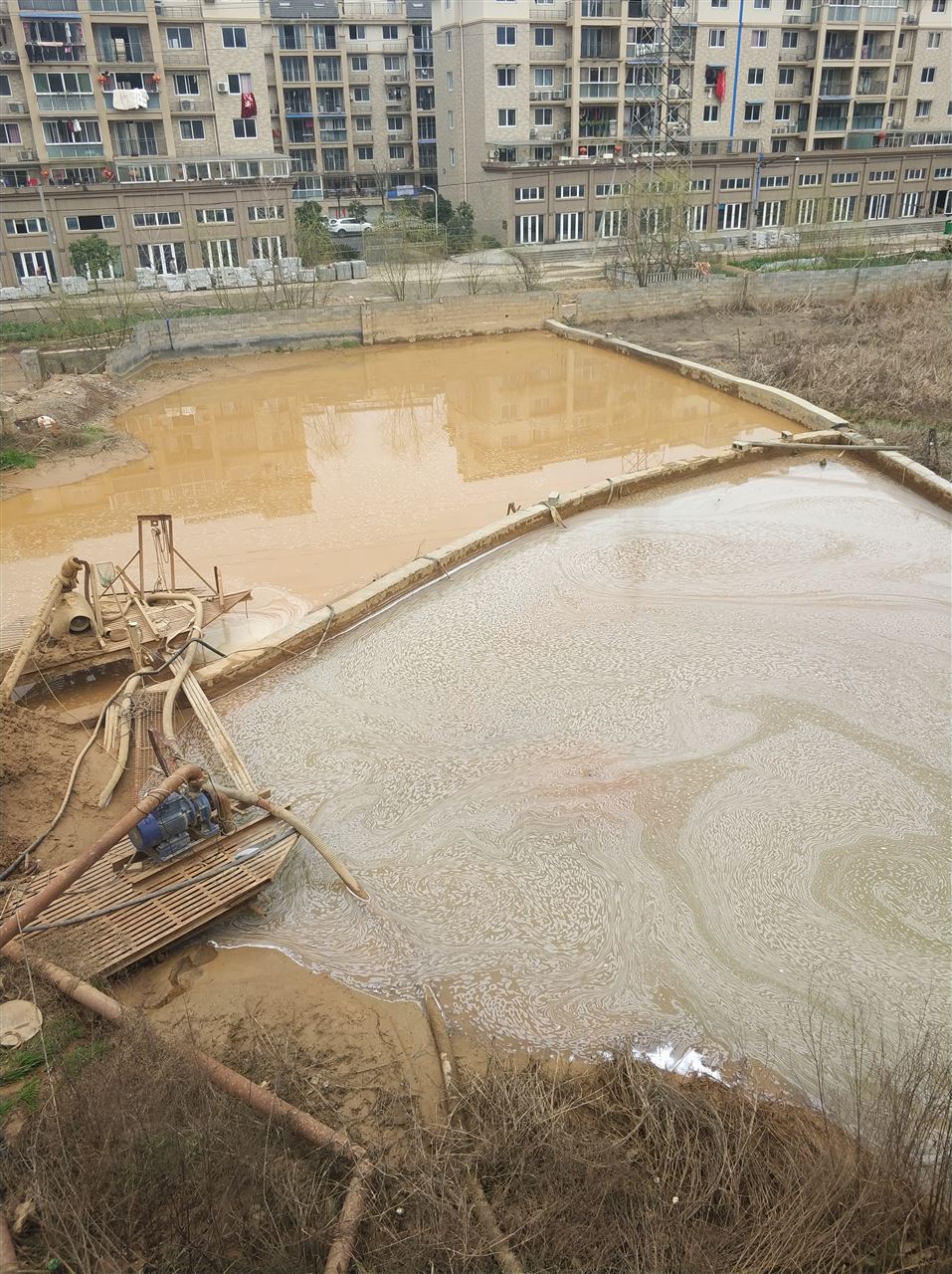 秦都沉淀池淤泥清理-厂区废水池淤泥清淤