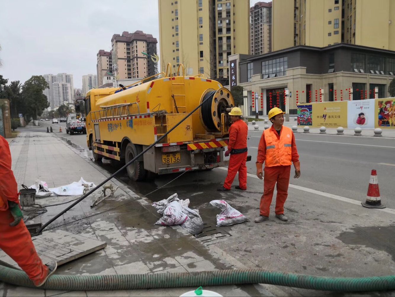 秦都排污管道清淤-管道清洗